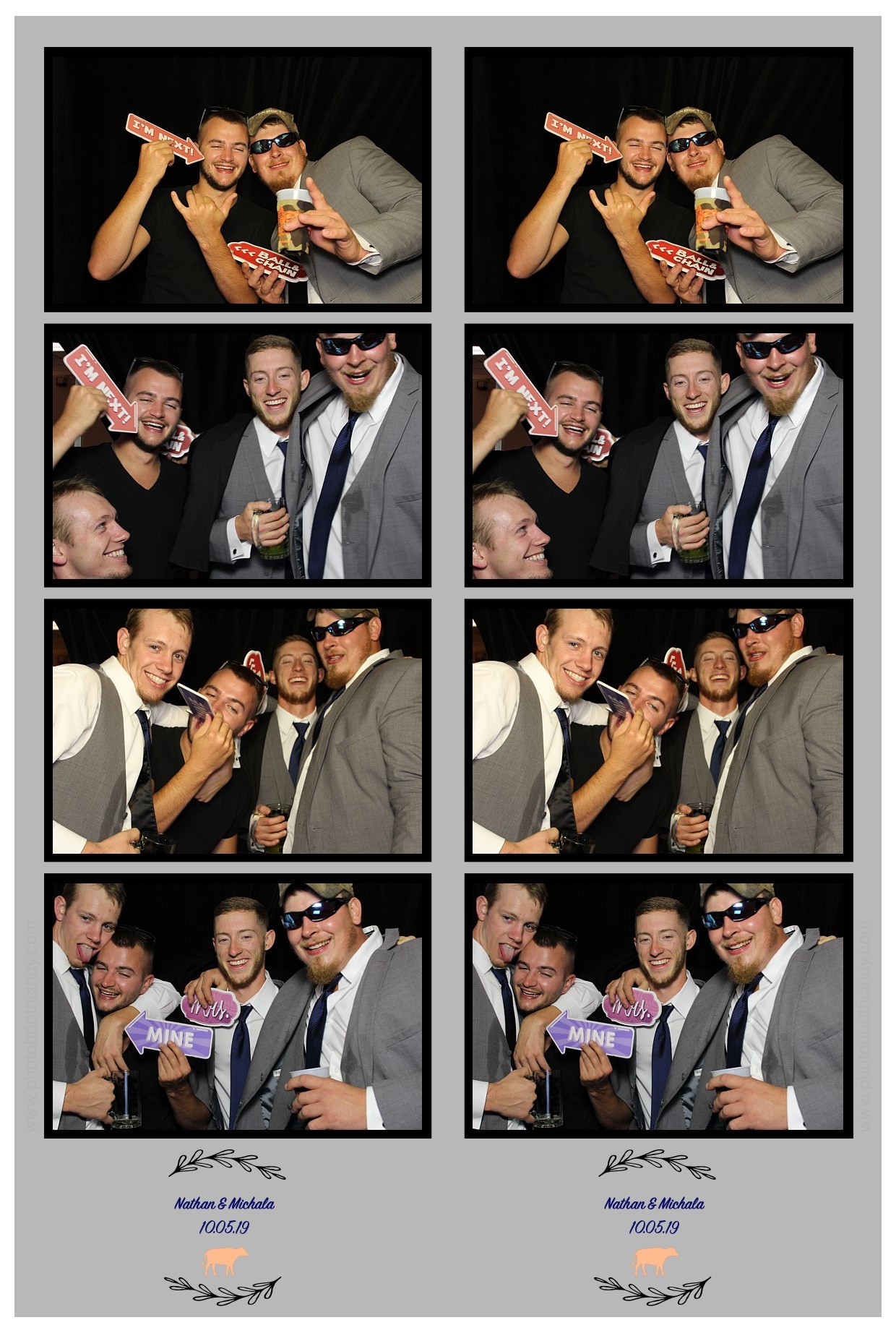 Michala Binkly & Nathan Hall Wedding Reception | View more photos from the event at gallery.photoboothcincy.com/u/PhotoBoothCincy/Michala-Binkly-Nathan-Hall-Wedding-Reception